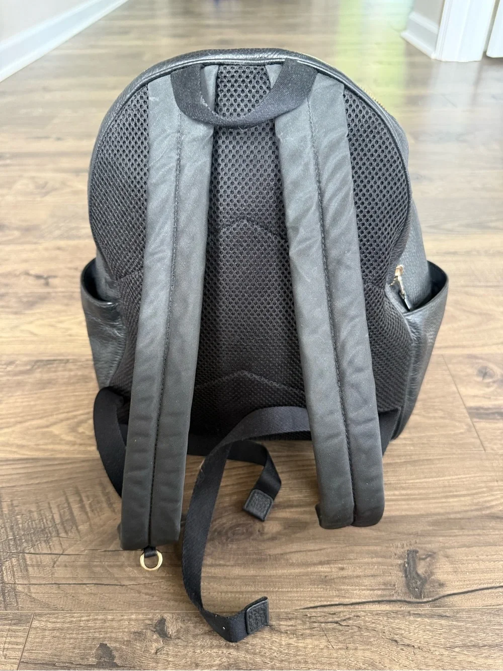 Coach Black Pebbled Leather Mini Backpack with Gold Hardware